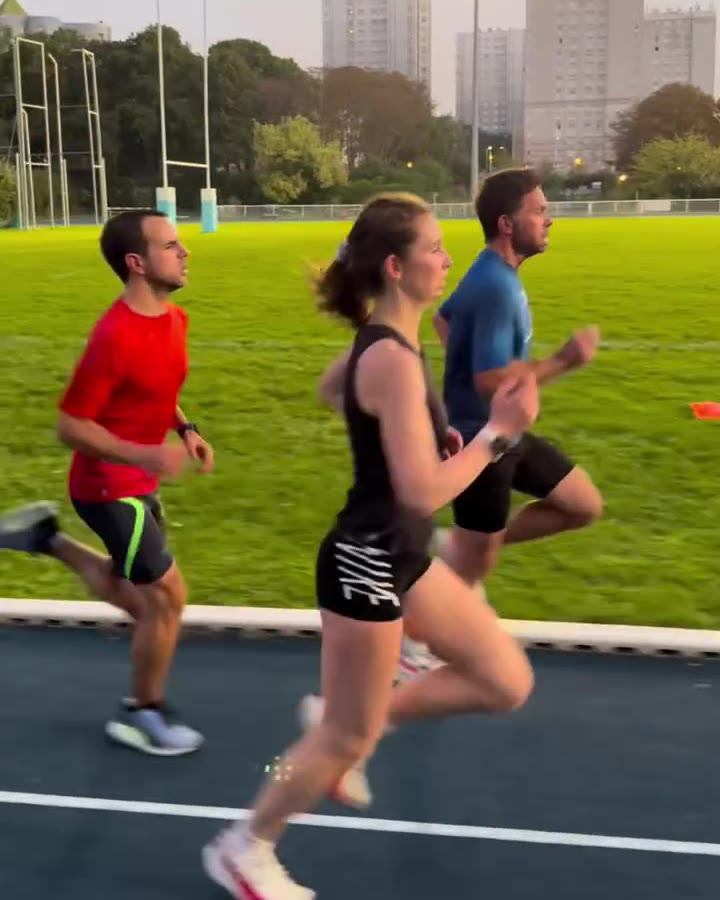 Fractionné sur la piste bleue du stade Jean Guimier